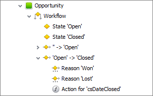 database entity workflow action